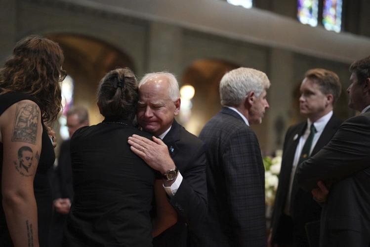 Biden, Harris and Walz attend funeral for former Minnesota House Speaker Melissa Hortman