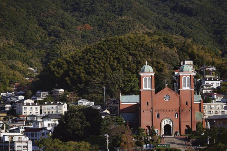 Nagasaki cathedral blesses a bell that replaces one destroyed by the US atomic bomb