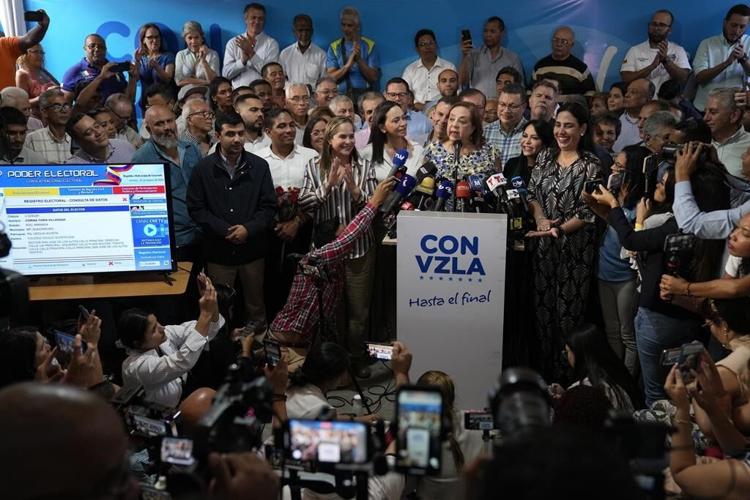 Venezuelan opposition presidential candidate María Machado names substitute while she fights ban