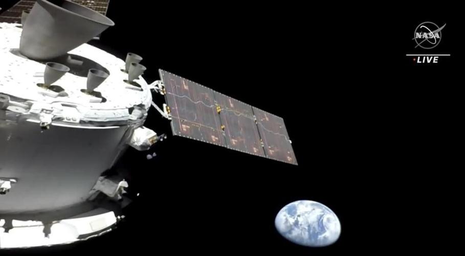 NASA capsule on way to moon after launch by giant new rocket