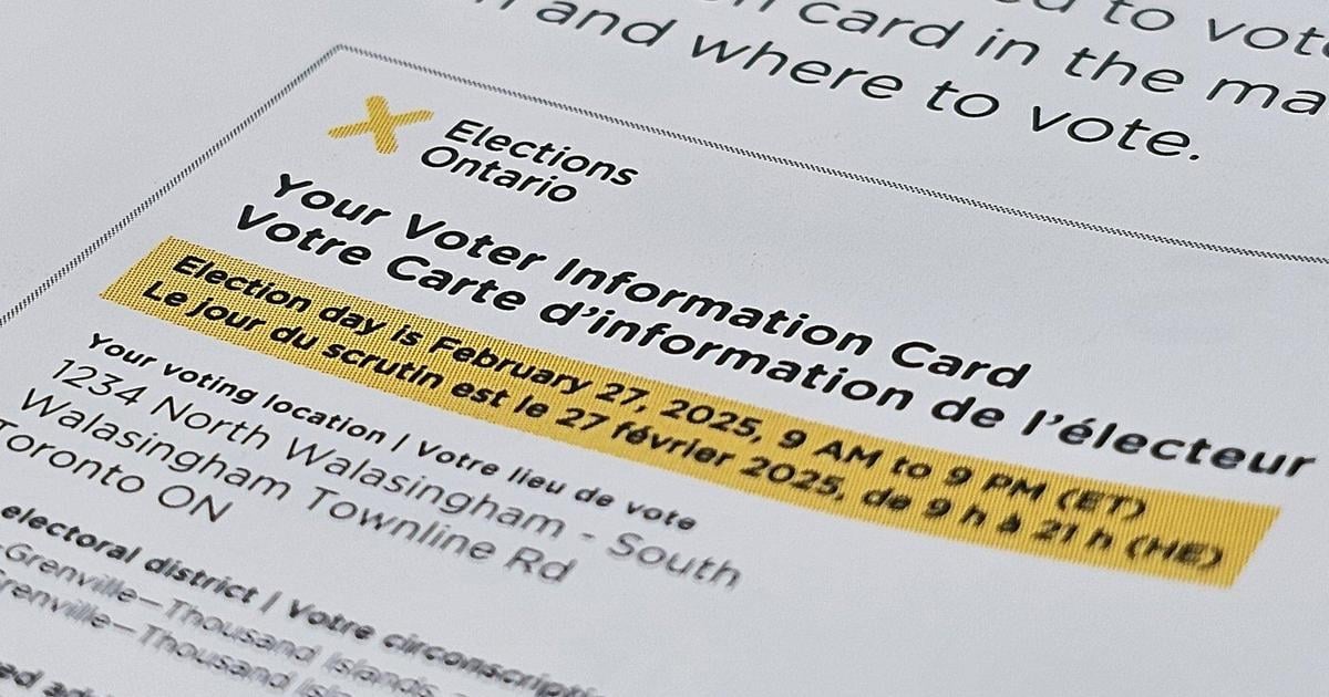 Bank Account Details Example Voter cards will be sent out to registered Ontario voters, but it's not ...