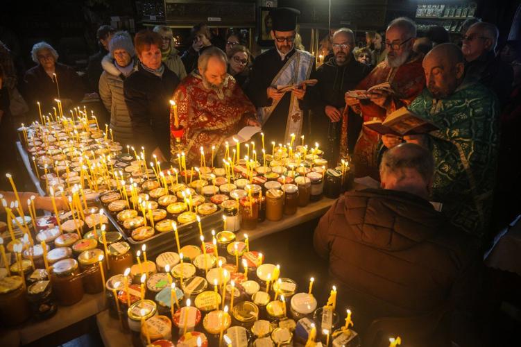 Bulgarians pray for bees and bless honey on St. Haralambos Day
