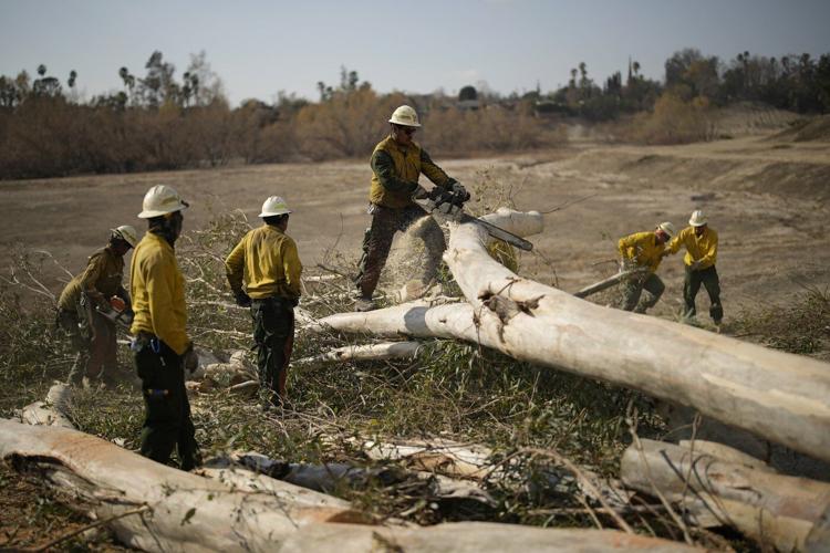 Navajo Nation firefighters battle wildfires in Los Angeles