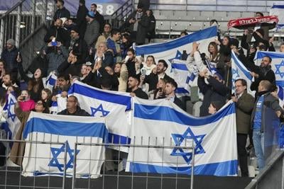 Police make 2 arrests after brief fan-fight at high-security France-Israel soccer match