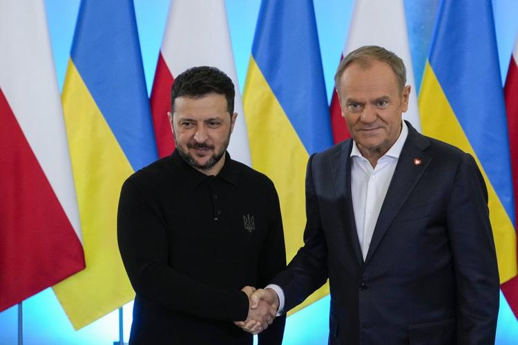 Zelenskyy visits Poland as sides reach deal on exhuming Polish victims of WWII-era massacres