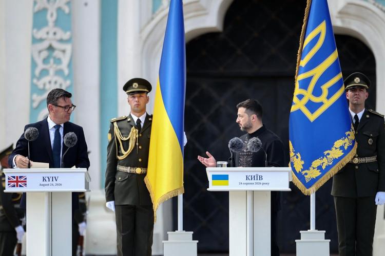 European leaders mark Ukraine’s 35th Independence Day as Russian invasion pushes on