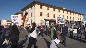Activists protest outside OpenAI conference in San Francisco