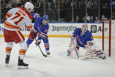 NHL roundup: Shesterkin unbeatable as Rangers win fifth straight by edging Flames 2-0