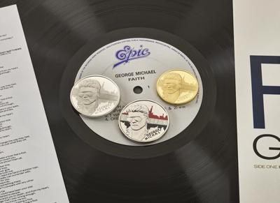 From gold records to gold coins. George Michael is now honored with a commemorative minting