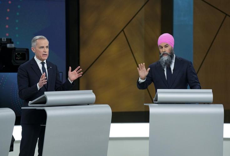 'You, sir, are not a change': Party leaders target Carney in final election debate