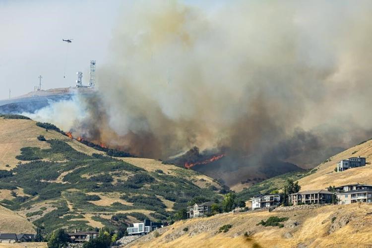 Salt Lake City wildfire prompts mandatory evacuations uphill from Utah's state capitol
