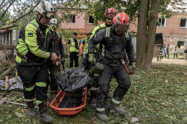 Russia strikes an apartment block in Ukraine's Kharkiv city, killing 1
