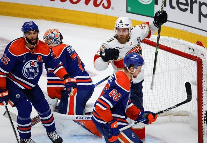Panthers hold on to beat Oilers 4-3 and take 3-0 lead in Stanley Cup final