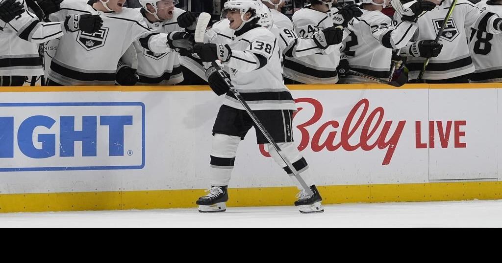 Alex Turcotte Has His First Nhl Goal And Assist Kings Beat Predators 4