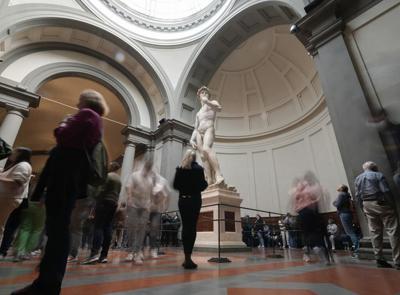 Visitors flock to see David sculpture after Florida uproar