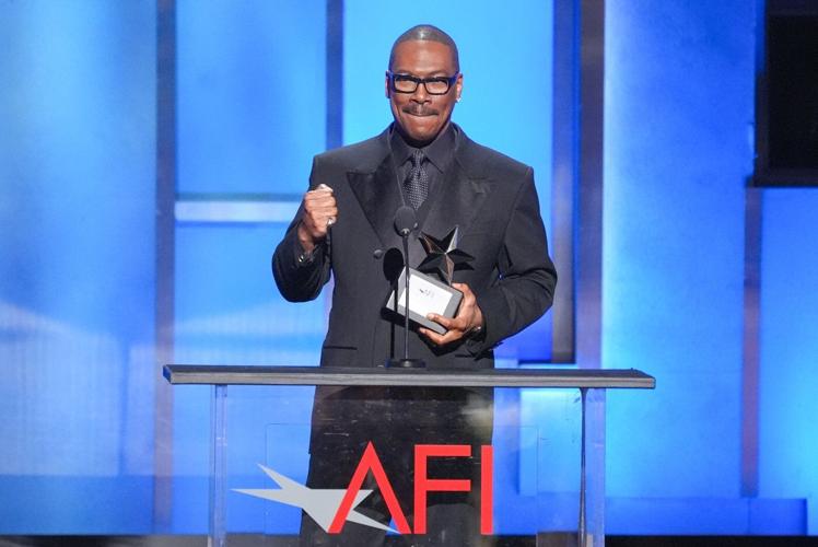 Eddie Murphy receives life achievement award by AFI, drawing standing ovation at star-filled tribute