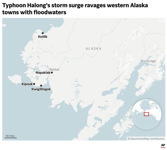 Evacuees detail harrowing scenes of flooding in coastal Alaska villages as airlift continues