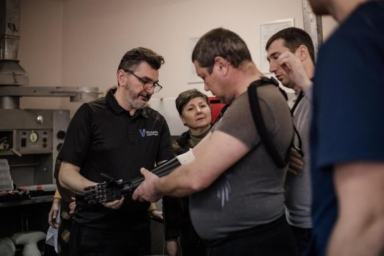 Victoria group lends a helping hand to Ukraine, setting up prosthetic clinics