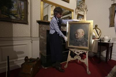A painting of Winston Churchill by an artist whose work he hated is up for auction