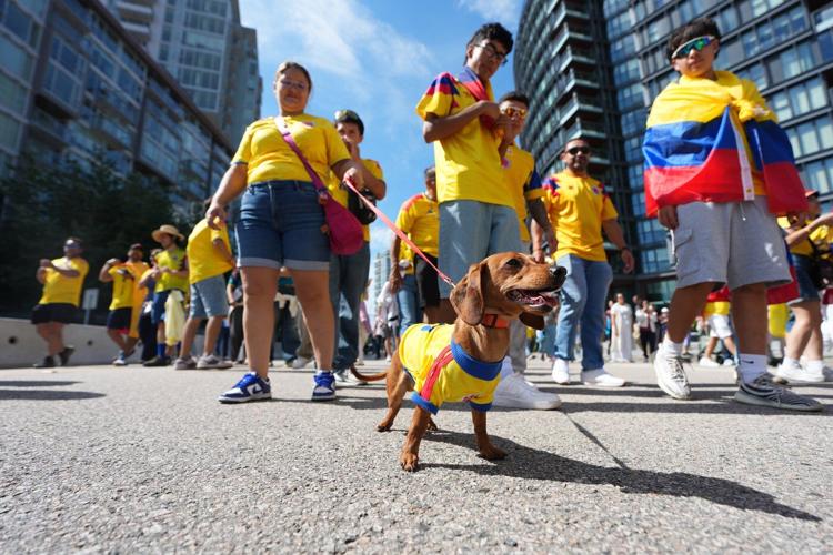 Colombia fans swamp Vancouver for city's last hurrah at World Cup