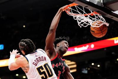 VanVleet's 36 points leads Raptors past Nuggets 125-110; Toronto ends three-game skid