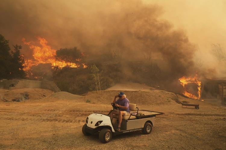 Photos of the scenes after Canyon Fire ignited