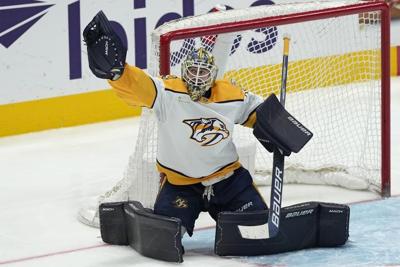Sharks acquire prized goaltending prospect Askarov from Predators