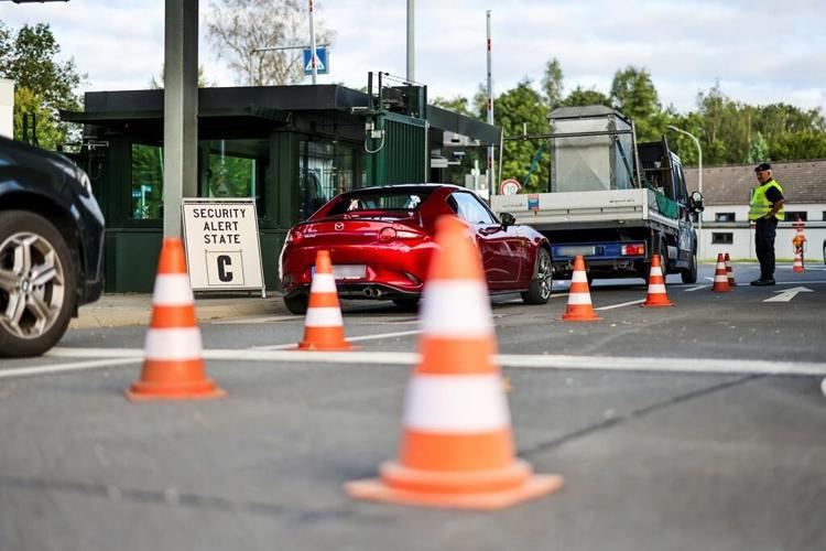 Security is stepped up at a NATO air base in Germany due to a 'potential threat'