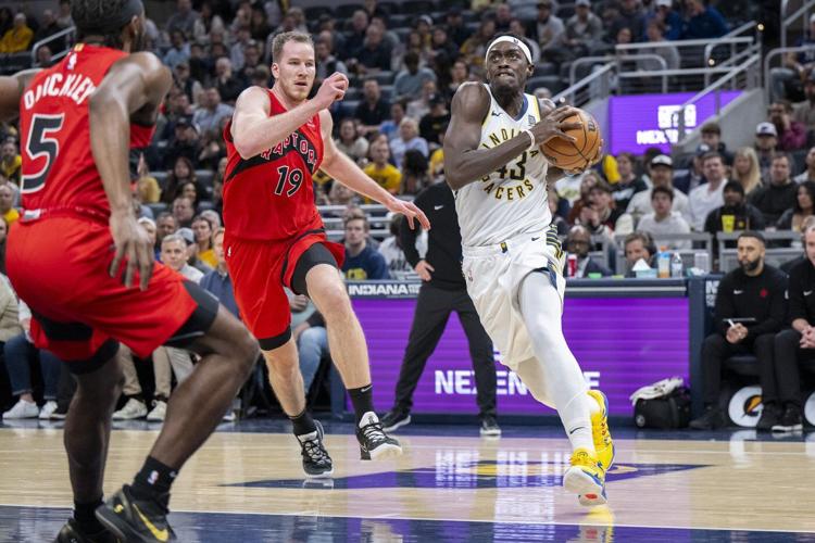 Tyrese Haliburton has 33 points and 11 assists in the Pacers' 111-91 victory over the Raptors