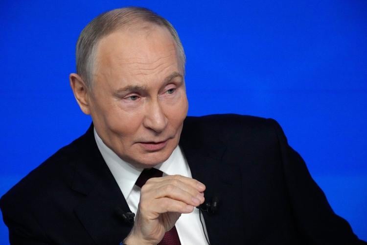 Putin tells his annual news conference that the Kremlin's military goals will be achieved in Ukraine