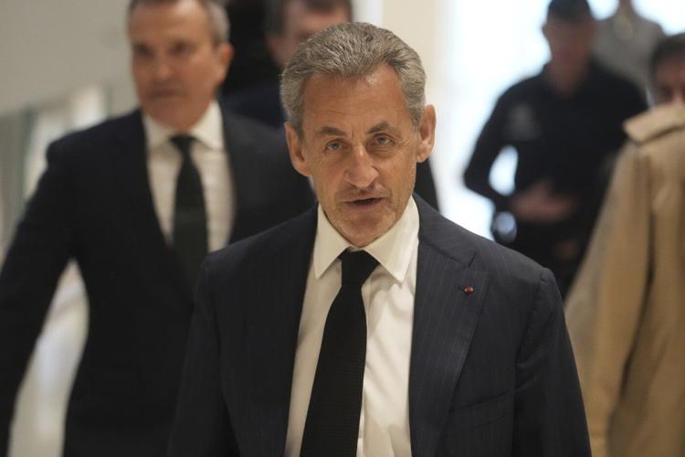 Former French President Sarkozy denounces 'plot' at trial over alleged campaign funding by Libya