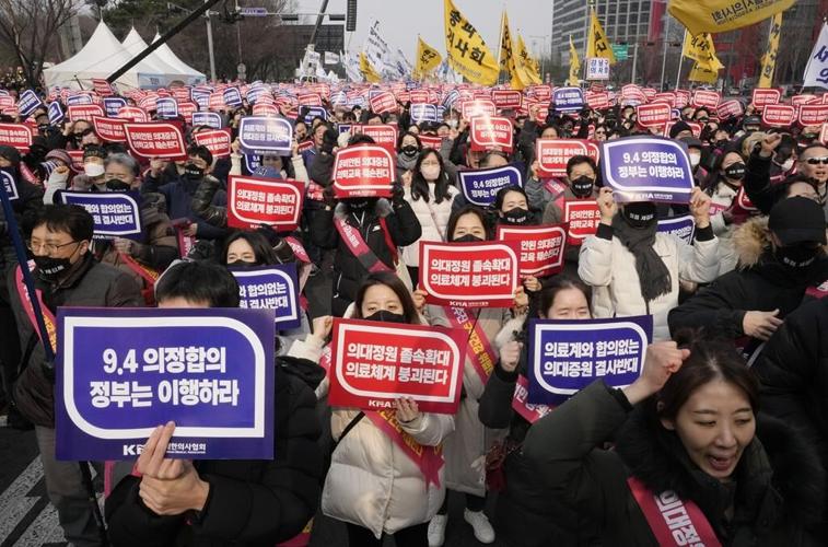 South Korean doctors hold massive anti-government rally over medical school recruitment plan