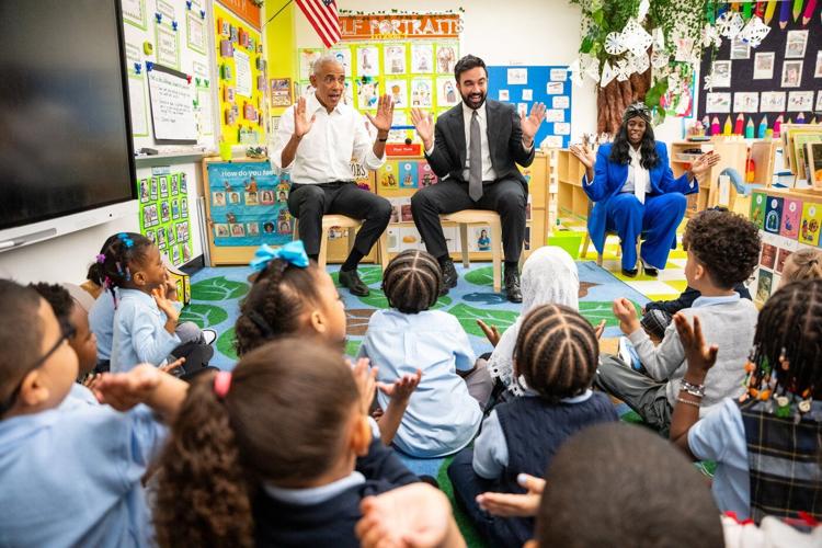 Obama meets Mamdani in New York City before reading to preschoolers
