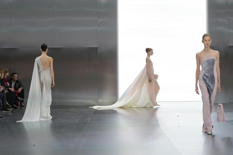 Fendi caps couture with futurism-tinged ode to Lagerfeld at Paris Fashion Week