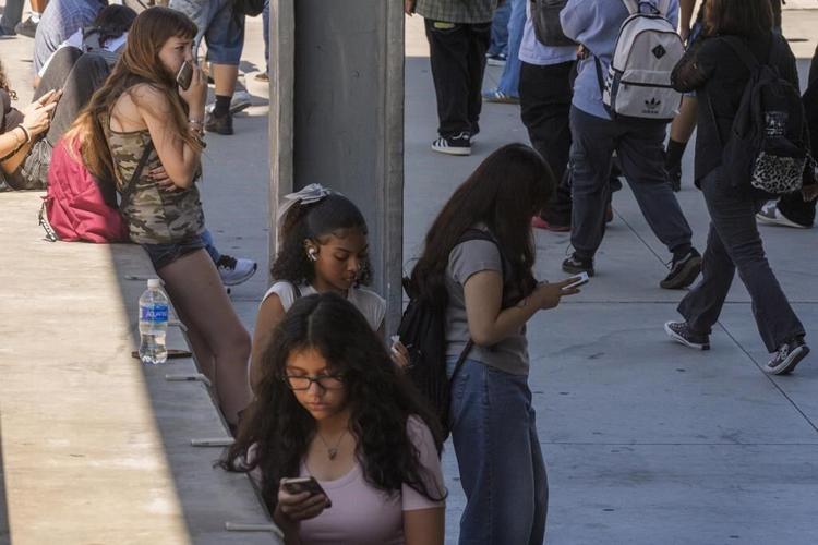 California Gov. Gavin Newsom nudges school districts to restrict student cellphone use