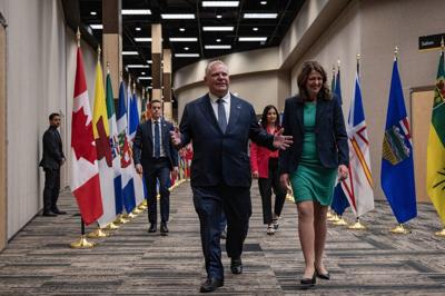 Danielle Smith and Doug Ford to sign agreements in Calgary today