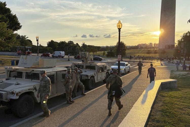 DC residents protest as White House says federal agents will be on patrol 24/7