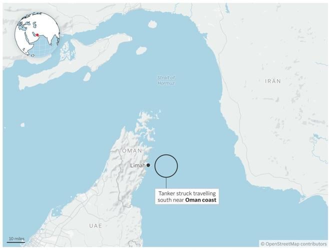 Three tankers hit in latest attacks in the Strait of Hormuz, British military says