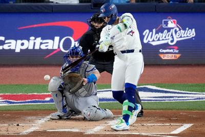 Blue Jays star Bichette not in starting lineup for Game 2 of World Series