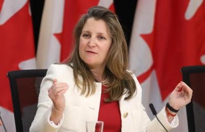YouTube video of Freeland promoting investment scheme is a fake