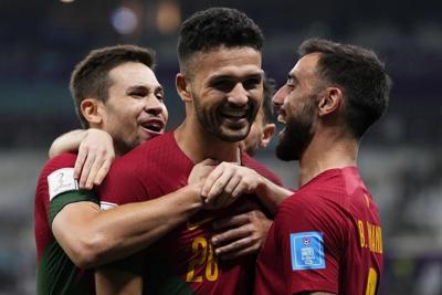 Ronaldo-less Portugal beats Switzerland 6-1 at World Cup