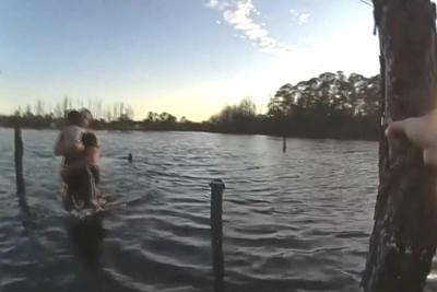 Florida sheriff's deputy rescues missing 5-year-old autistic boy from pond