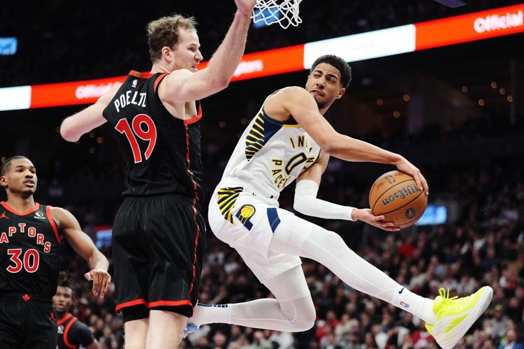 Barnes has career-high 35 points as Raptors beat Pacers 122-11