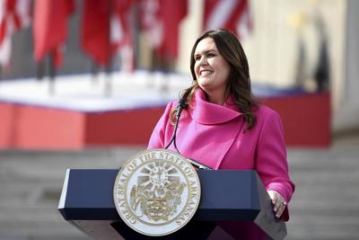 Audit says Arkansas governor's office potentially violated laws with $19,000 lectern purchase