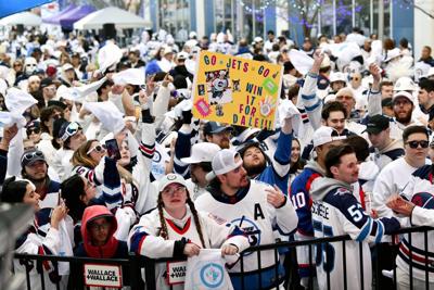 Manitoba government commits up to $300,000 for Jets whiteout rallies