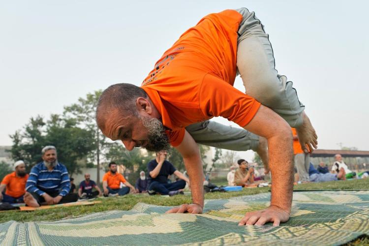 Photo highlights from the International Yoga Day