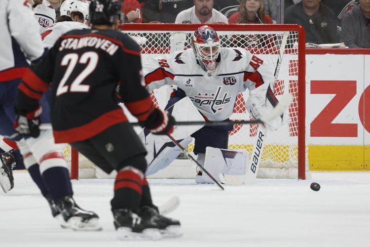 Walker, Svechnikov score late as Hurricanes push Capitals to brink of elimination in 5-2 win
