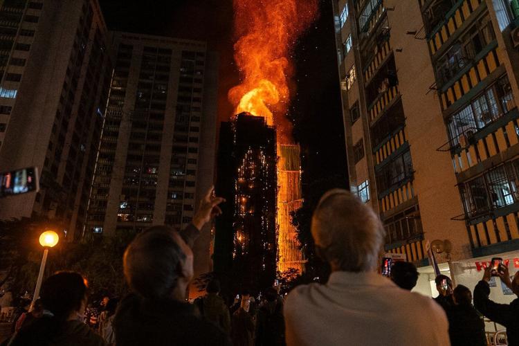 Photos from Hong Kong's deadliest fire in decades