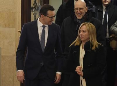 Polish, Italian leaders discuss aiding Ukraine, strong EU