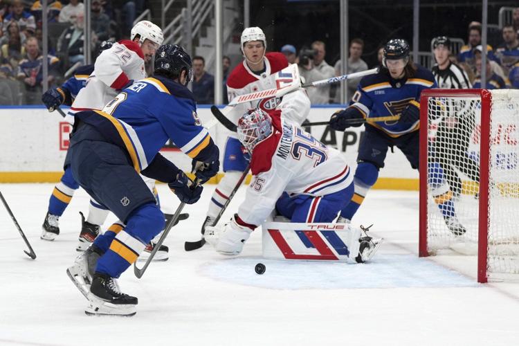 Broberg, Thomas lead surging Blues to 6-1 win over Canadiens
